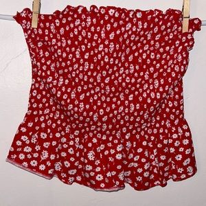 No boundaries strapless top